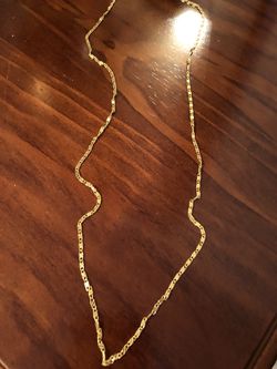 18k gold plated chain 30inch