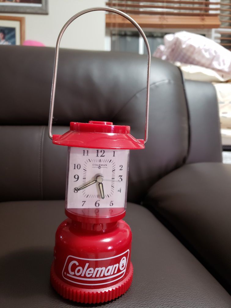 Coleman lantern clock/alarm