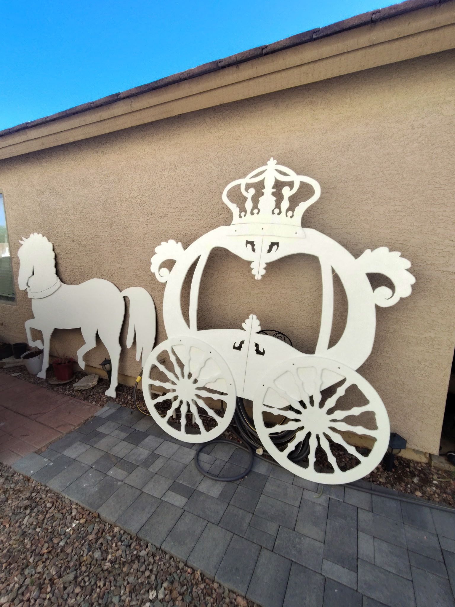 Princess carriage for your party Backdrop For Sale