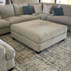 3 Year Old HUGE Sectional With Ottoman  