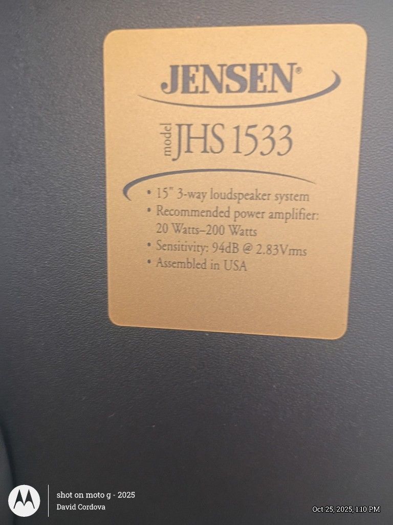 °•°• JENSEN °•°• HOME SPEAKERS