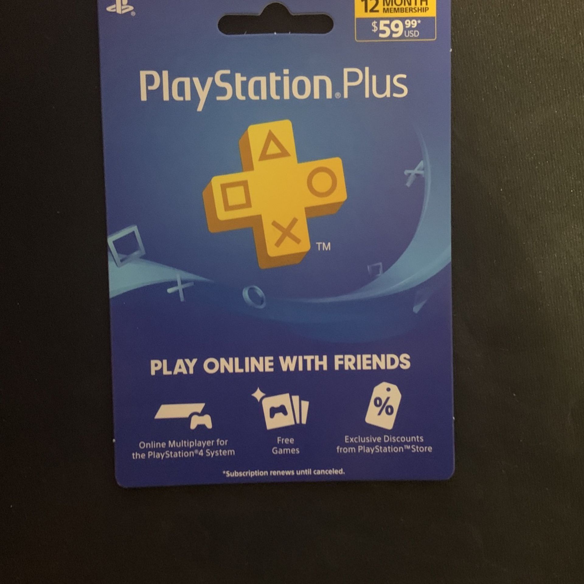 PlayStation 1 Year Live Card