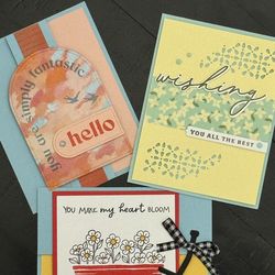 Set Of 3 Handmade Cards