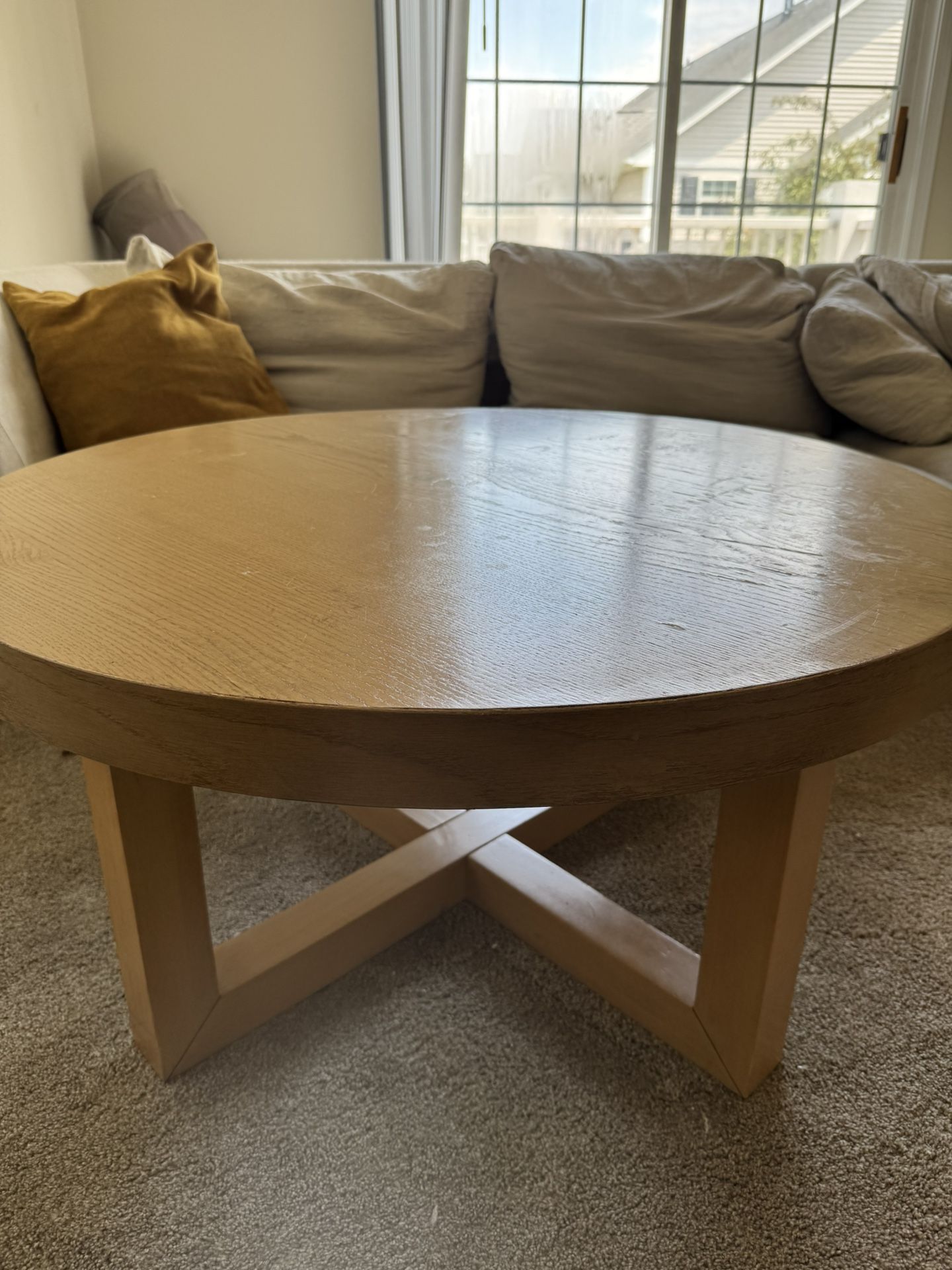 Wood Round Coffee Table