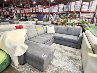 Grey fabric Sectional Sleeper Sofa Bed from Costco