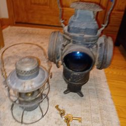 Railroad Lanterns Adlake  Armspear CNWRR PRR