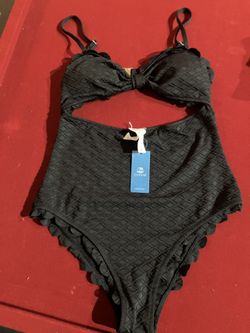 Black Sexy OnePiece Bathing Suit 