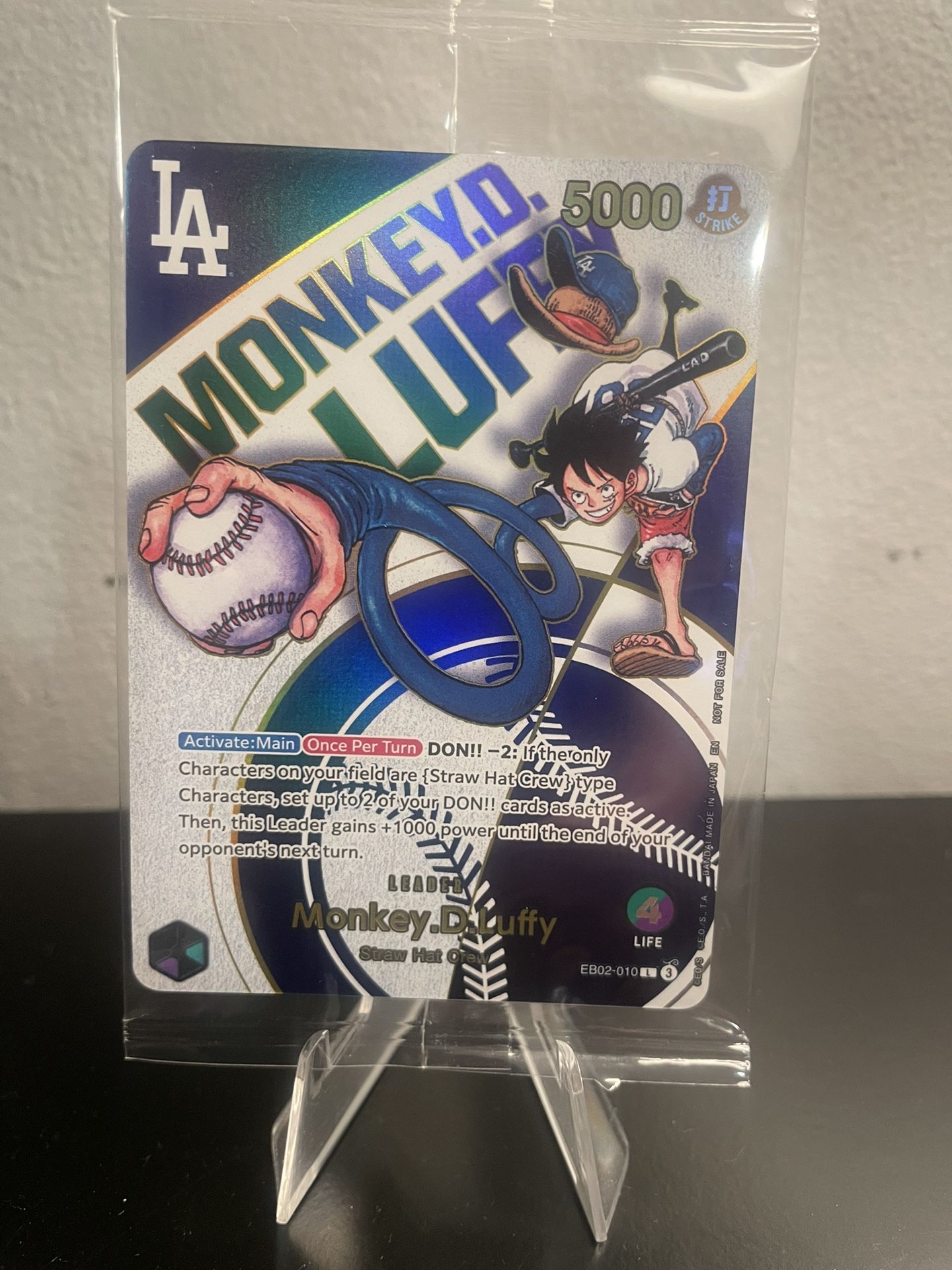 DODGER X ONE PIECE COLLAB CARD MONKEY D. LUFFY 07/03/2025