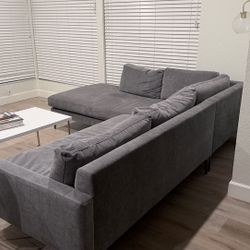 West Elm Sectional — Scotchgard — Like New