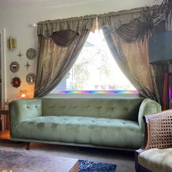 Velvet Green Sofa