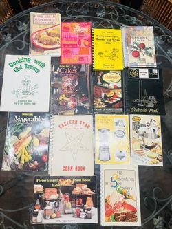 As-Is Vintage 14pc Cookbook Lot (Mixed Condition)