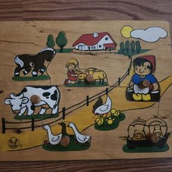 Didago Vintage Wooden Puzzle - Dutch Scene