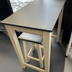 Counter Height Table With 2 Stools Set