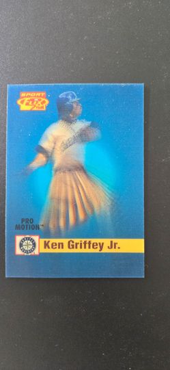 1996 Sportflix Pro Motion Ken Griffey Jr. (#6 of 20) insert card.