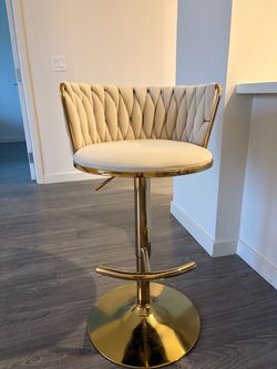 Beige bar stools