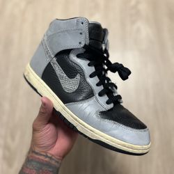 Nike Dunk Premium High Size 10.5 Cocoa Snake Reflective Rare