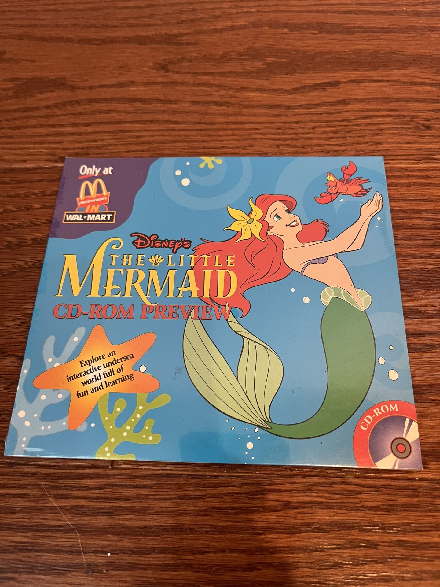 The Little Mermaid – CD-ROM, Preview, New, Still Sealed Only Walmart, Mcdonald’s