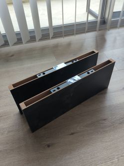 Black shelves 6' x 15' x 1'
