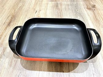 Elite Gourmet Electric Skillet with Glass Lid – Nonstick, Red & Black