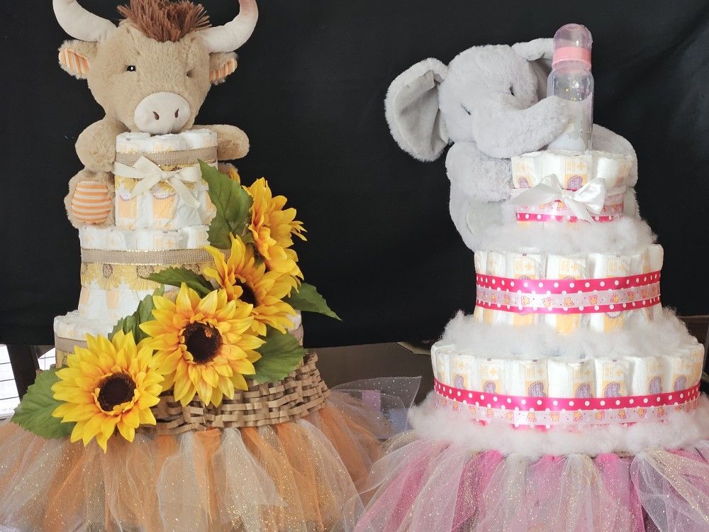 3 Tier Diaper Cakes