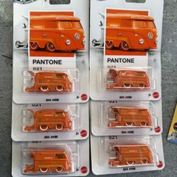 HotWheels Silver Series Pantone 021 Kool Kombi 6 Pcs Set