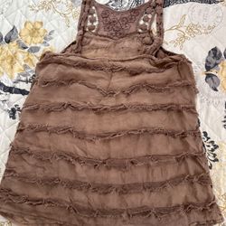Sheer Brown Top