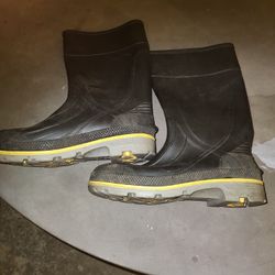 Heavy Duty Rubber Boots With Steel Toe And Redwing Inner Soles