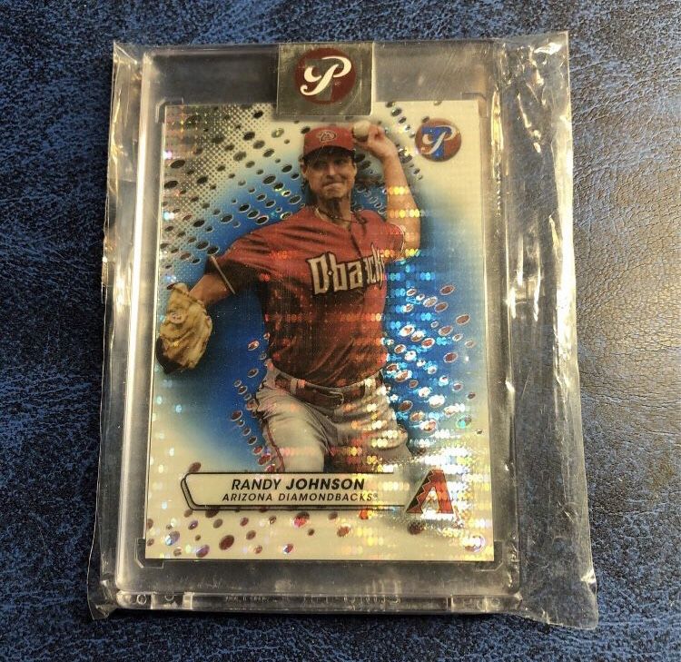 2023 Topps Pristine Encased Randy Johnson Blue Parallel 19/75 Gem Mint Condition!