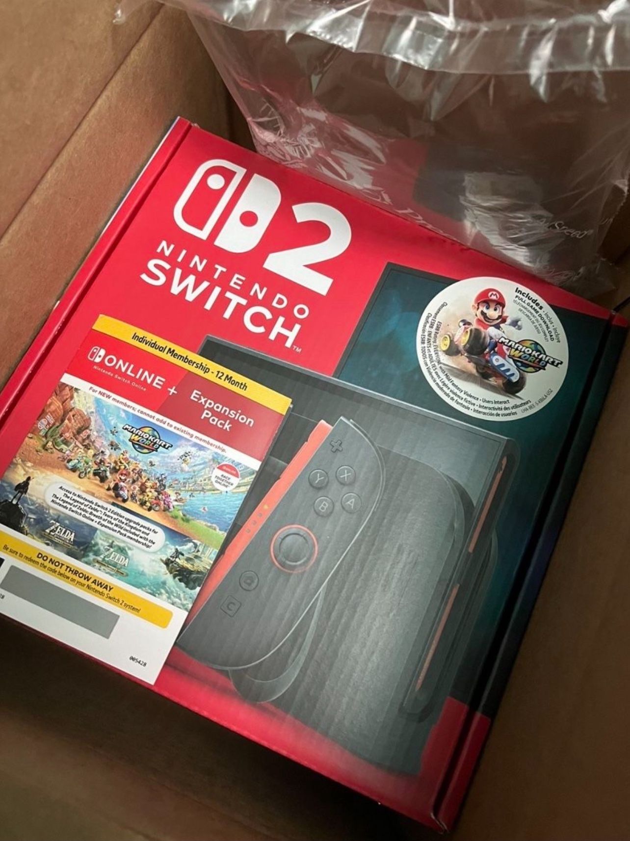 Nintendo Switch 2 MarioKart World and 12 Month Online with Expansion Pack Bundle