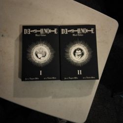 2 Manga Books Deathnote I and II Black Edition