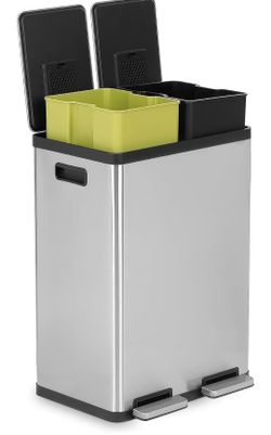double trash can