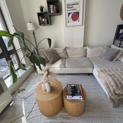 Modern Living Room Set – Couch & Rug