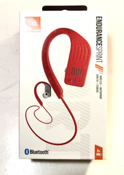 JBL Endurance Sprint Waterproof Wireless In-Ear Sports Headphones (Red)
