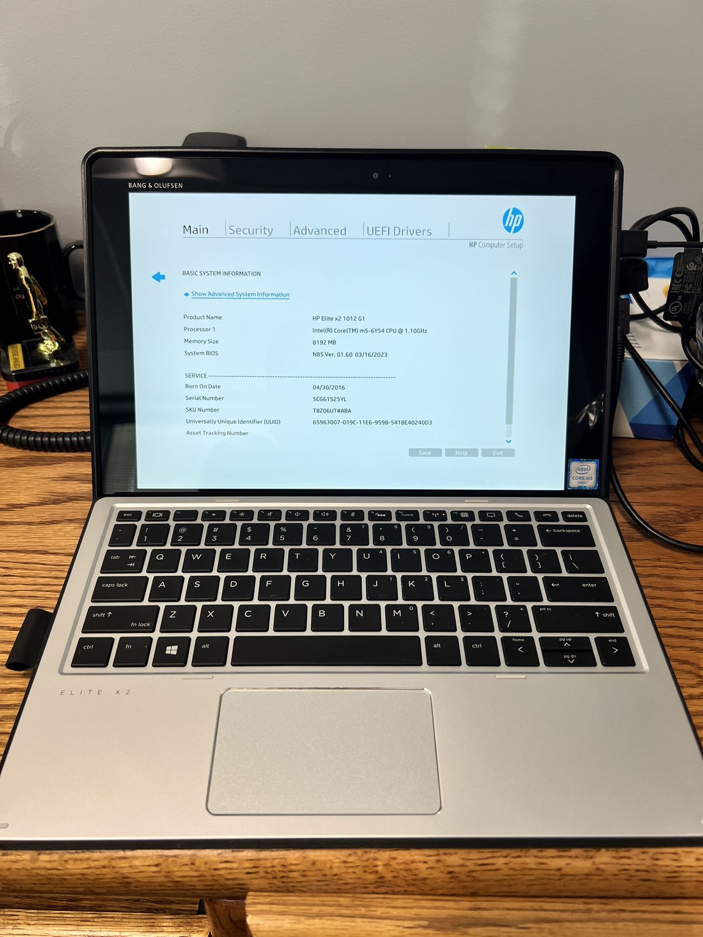 HP Elite X2 1012 G1 Tablet With Removable Keyboard