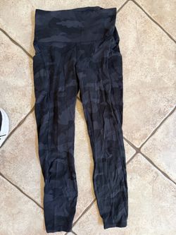 Lululemon Black Camo High-Waist Leggings