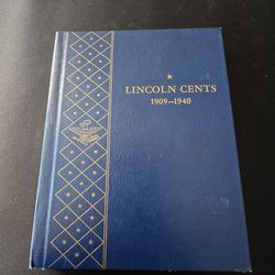 Lincoln Wheat Cent Collection 1909–1940 – Vintage Whitman Album – 1909-S & 1909 VDB