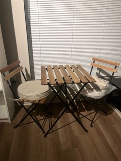 Folding Bistro Table Set