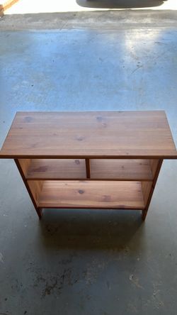 Wood storage shelf
