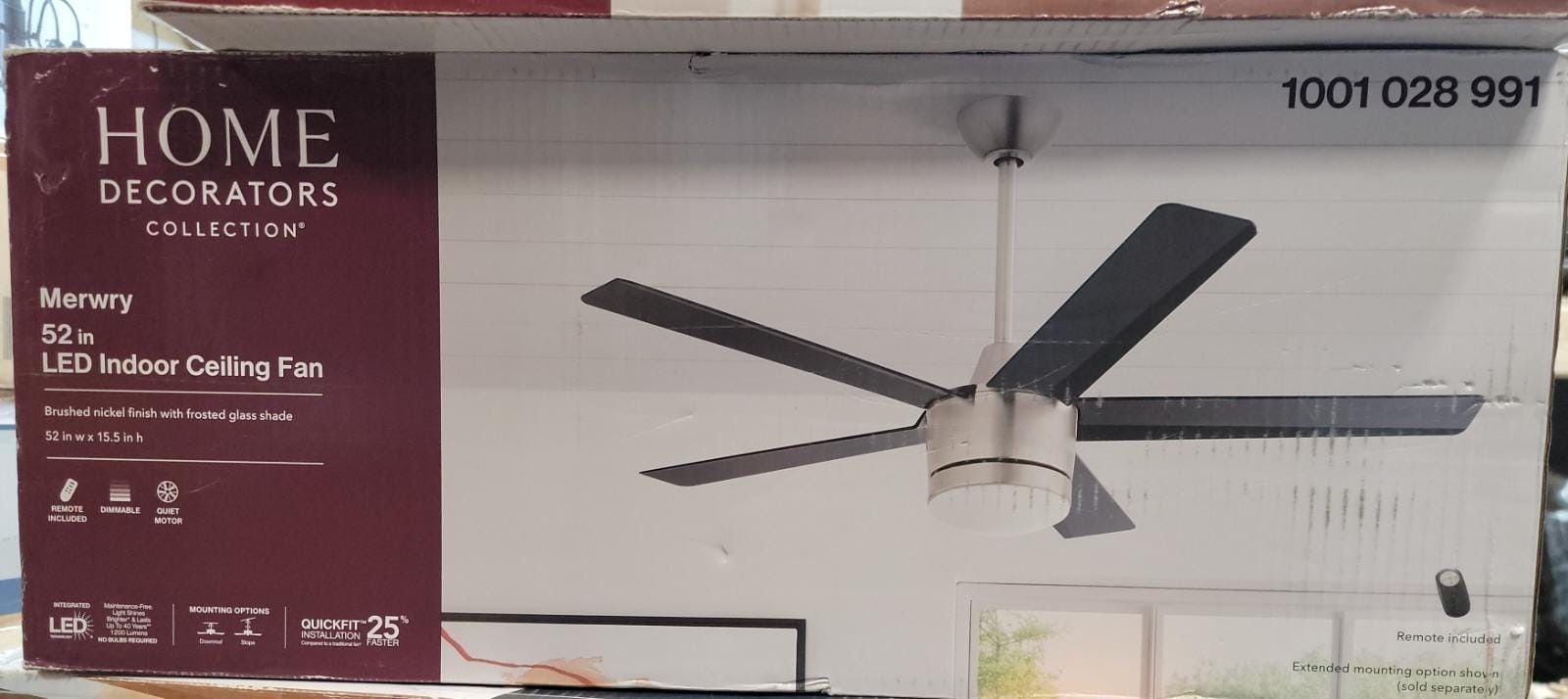 52 Inch Indoor Ceiling Fan