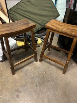 Wood stools