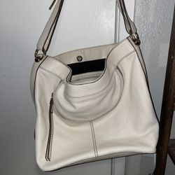 White Leather Purse 