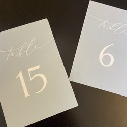 Minted Table Numbers  Thumbnail
