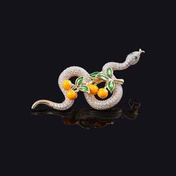 Fashion Animal Snake Brooch Pin