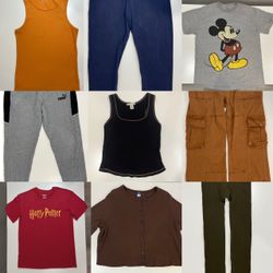 9-Piece Mixed Clothing Lot | Casual Clothes | Men's & Women's