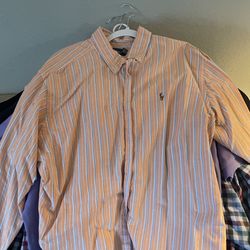 Ralph Lauren Button Down Orange