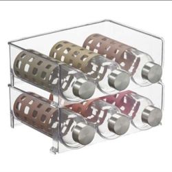 Stackable Plastic 3 Bottle Refrigerator Wine Rack - Kitchen 