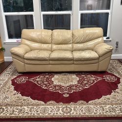 Genuine Leather Sofa – Must Go! Only $125