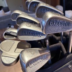 Full Set of Men's Golf Clubs With XL Size (Plus 1 inch) Irons