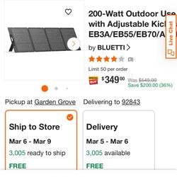 100% Brandnew Bluetti 200 Watts Solar Panels in factory sealed box never used brandnew