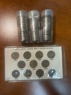 War time nickels.